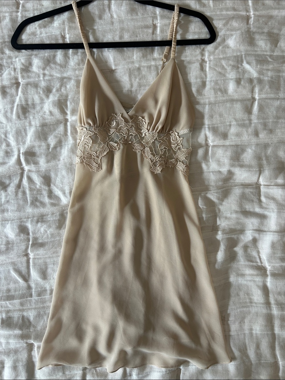 Flora Nikrooz XS Chemise Nude Color Sheer Floral